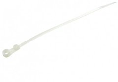 Стяжка кабельная под винт 200 x 5.0 мм белая 100 шт CMS INCTTCV200, фото 1