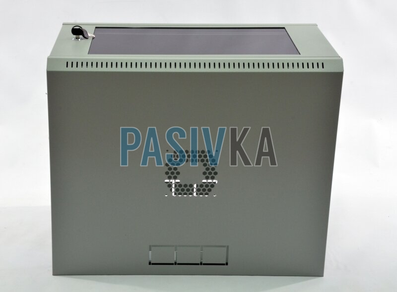 Шкаф 6U 19" глубина 500 мм акрил серый CMS UA-MGSWL65G, фото 2
