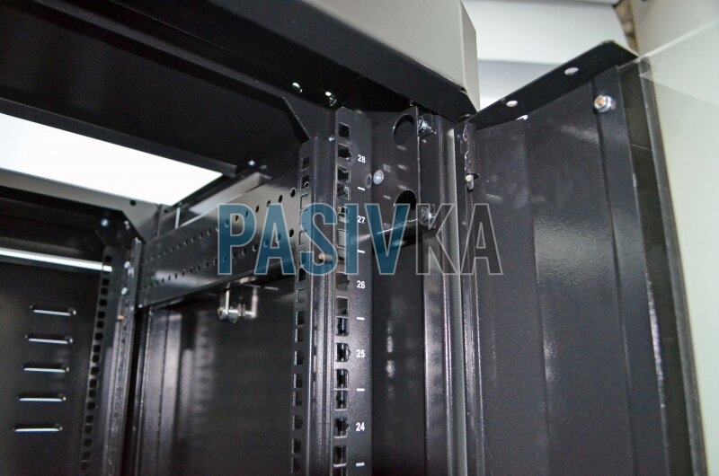 Шафа серверна підлогова 28U глибина 675 мм чорний CMS UA-MGSE2866MB, фото 8