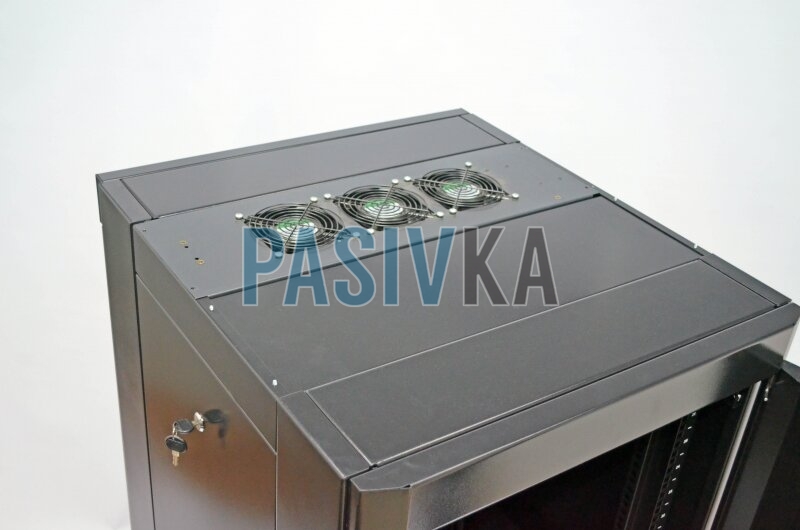 Шкаф серверный напольный 28U глубина 675 мм черный CMS UA-MGSE2866MB, фото 13