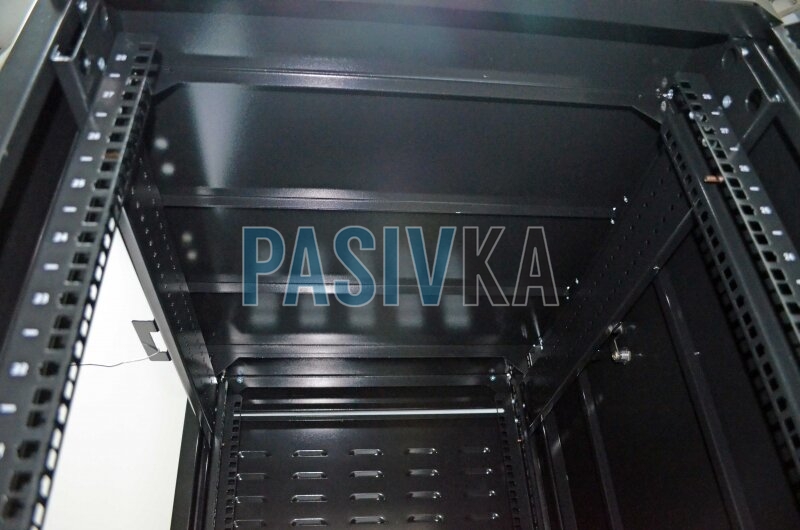 Телекоммуникационный напольный шкаф 28U глубина 865 мм черный CMS UA-MGSE2868MB, фото 9