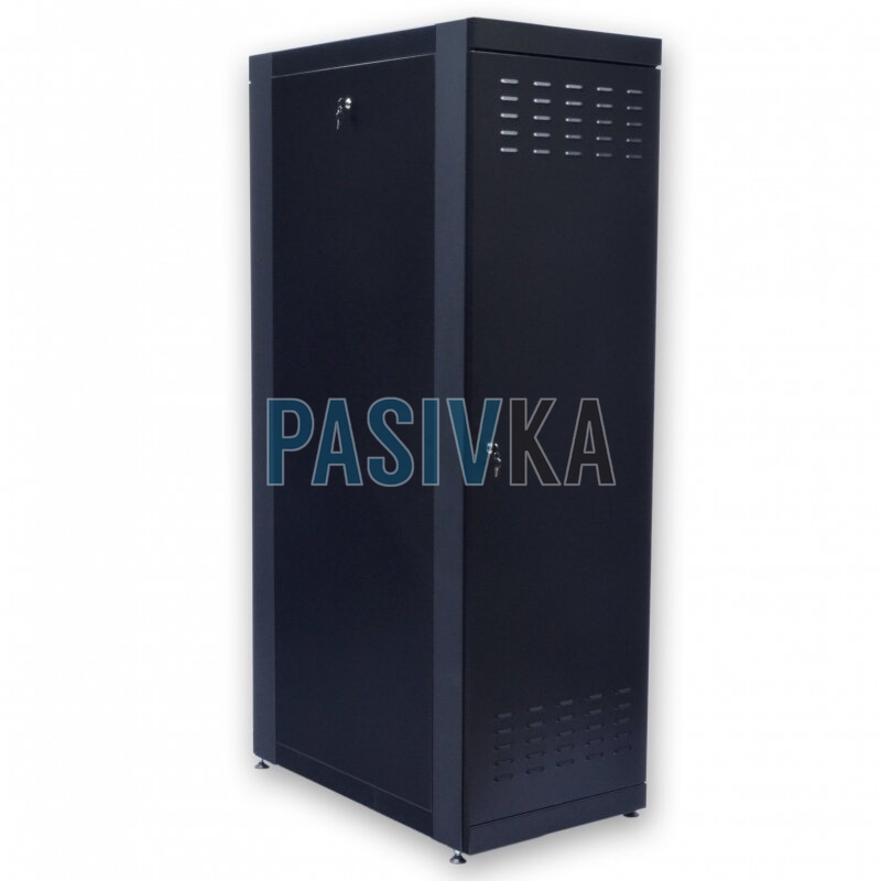 Телекоммуникационный напольный шкаф 42U глубина 1055 мм черный CMS UA-MGSE42610MB, фото 4