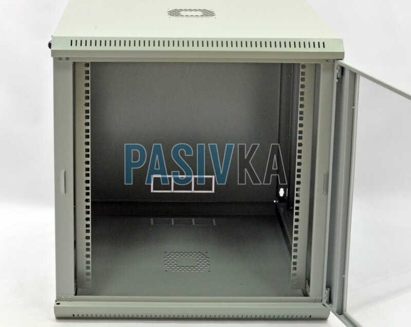 Шкаф серверный настенный 12U 19" глубина 600 мм акрил серый CMS UA-MGSWL126G, фото 5