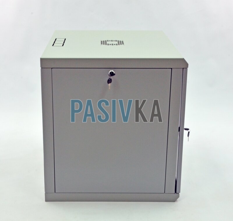 Шкаф серверный настенный 12U 19" глубина 600 мм акрил серый CMS UA-MGSWL126G, фото 6