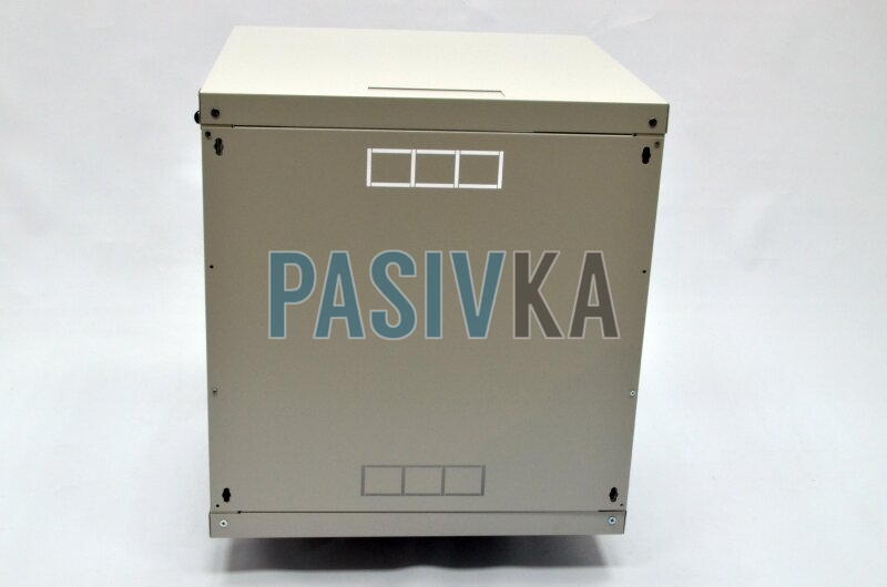 Комутаційна настінна шафа 12U 19" глибина 500 мм акрил сірий CMS UA-MGSWA125G, фото 3
