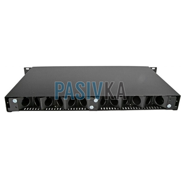 Патч-панель 24 порта под 24 адаптера SC Simplex/LC Duplex 1U черная UA-FOPE24SCS-B, фото 3