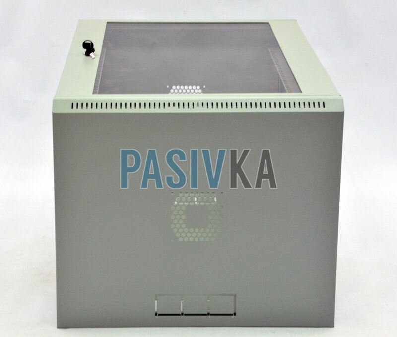 Шкаф серверный настенный 15U 19" глубина 600 мм акрил серый CMS UA-MGSWL156G, фото 4