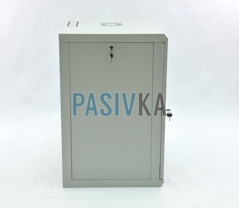 Шкаф серверный настенный 15U 19" глубина 600 мм акрил серый CMS UA-MGSWL156G, фото 6