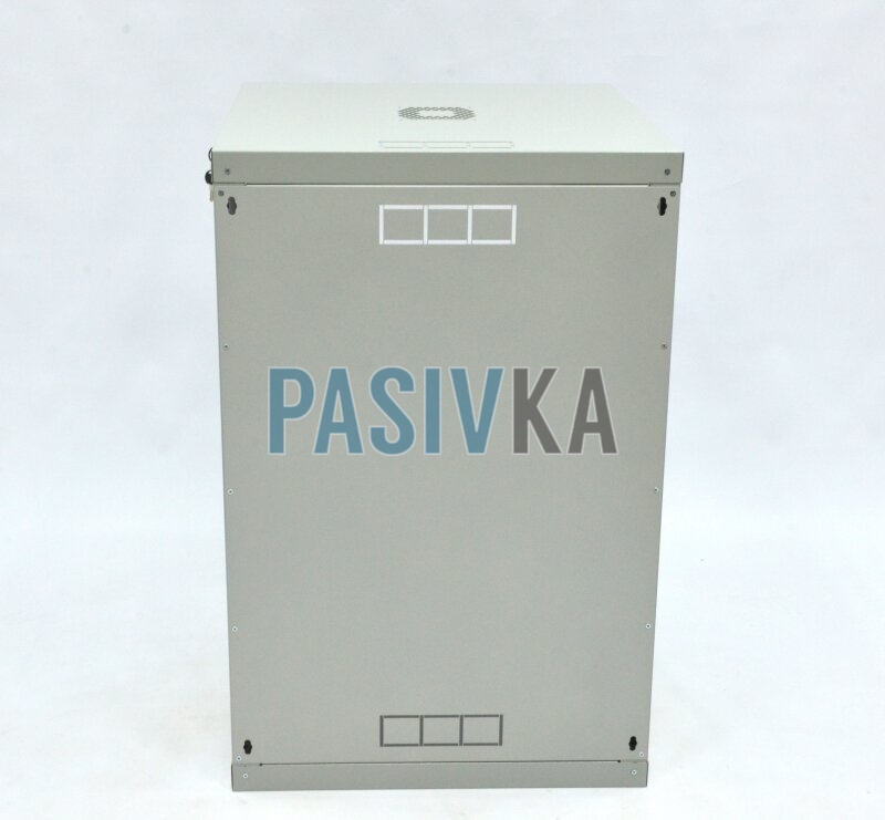 Шкаф серверный настенный 15U 19" глубина 600 мм акрил серый CMS UA-MGSWL156G, фото 2