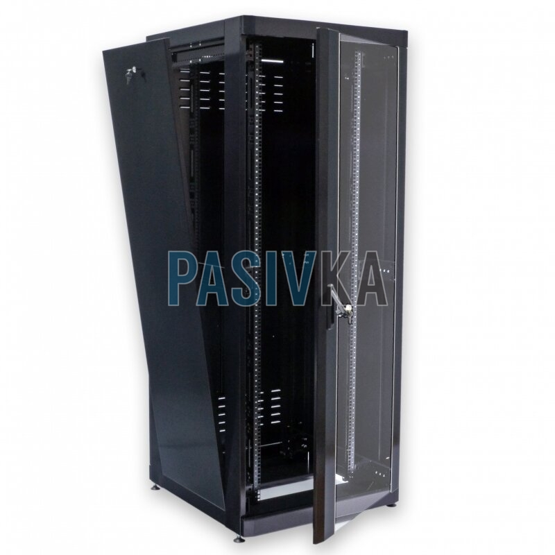 Телекоммуникационный напольный шкаф 45U глубина 865 мм черный CMS UA-MGSE4588MB, фото 3