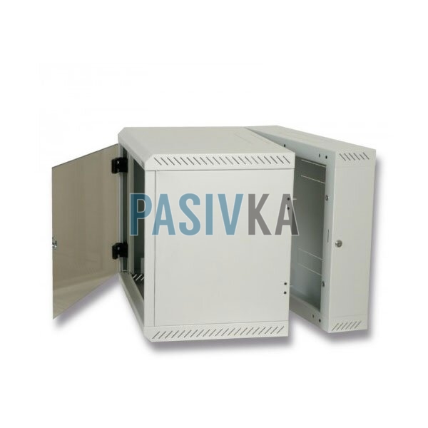 Шкаф серверный настенный 4U 19" глубина 520 мм двухсекционный серый Triton RBA-04-AD5-CAX-A1, фото 4