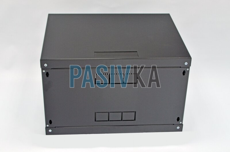 Шкаф серверный настенный 6U 19" глубина 500 мм акрил черный CMS UA-MGSWA65B, фото 3