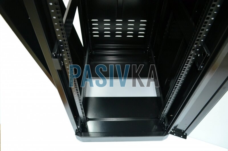 Телекоммуникационный напольный шкаф 18U глубина 865 мм черный CMS UA-MGSE1868MB, фото 5