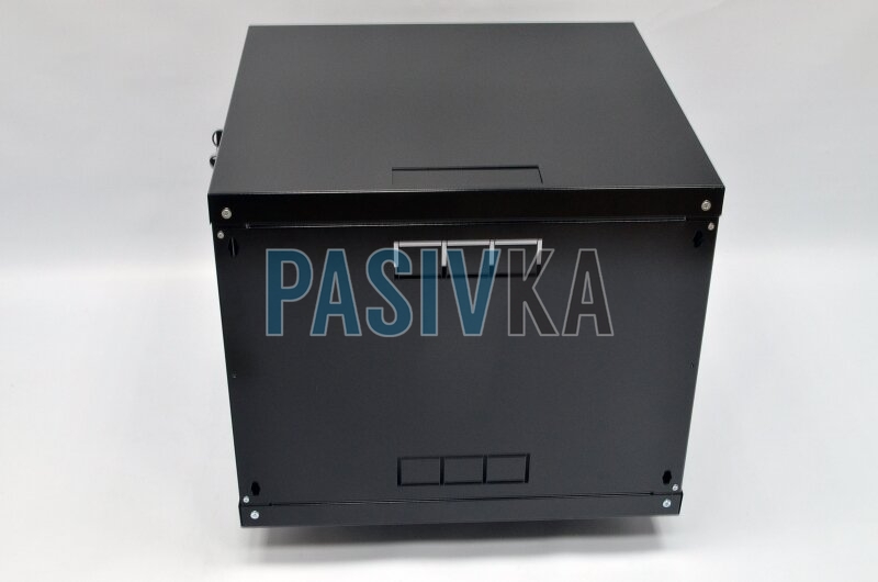 Настенный серверный шкаф 9U 19" глубина 600 мм акрил черный CMS UA-MGSWA96B, фото 2