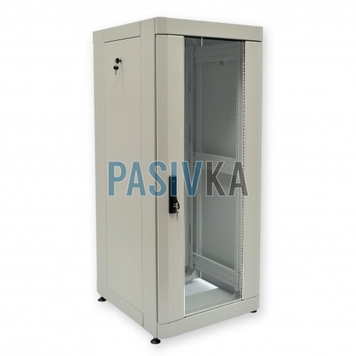 Шкаф серверный напольный 28U глубина 865 мм серый CMS UA-MGSE2868MG, фото 1