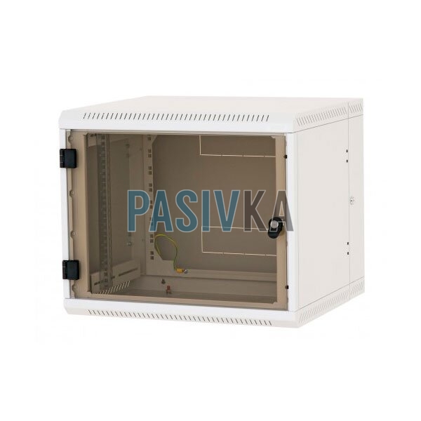 Настенный серверный шкаф 12U 19" глубина 600 мм двухсекционный серый Triton RBA-12-AD6-CAX-A1, фото 1