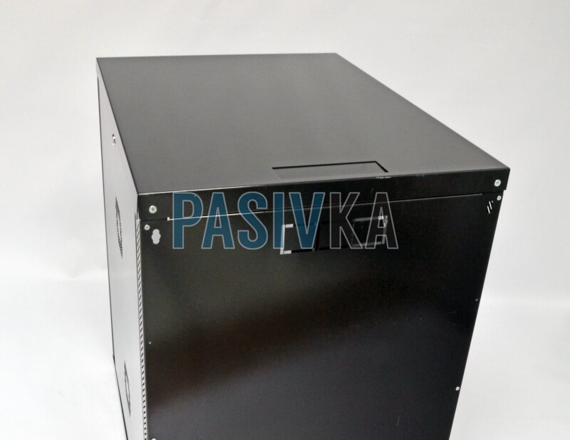 Шкаф серверный настенный 18U 19" глубина 800 мм акрил черный CMS UA-MGSWA188B, фото 4
