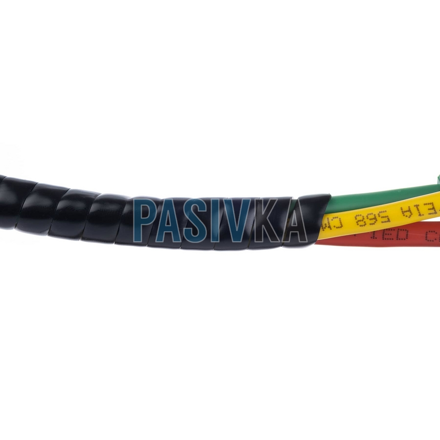 Організатор для укладання кабелів в джгут діаметр 4.5 мм 10 м чорний KS-6-BK