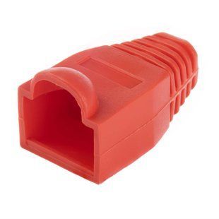 Ізолюючі ковпачки RJ-45 червоний 100 шт W&T WT-2039 RED, фото 1