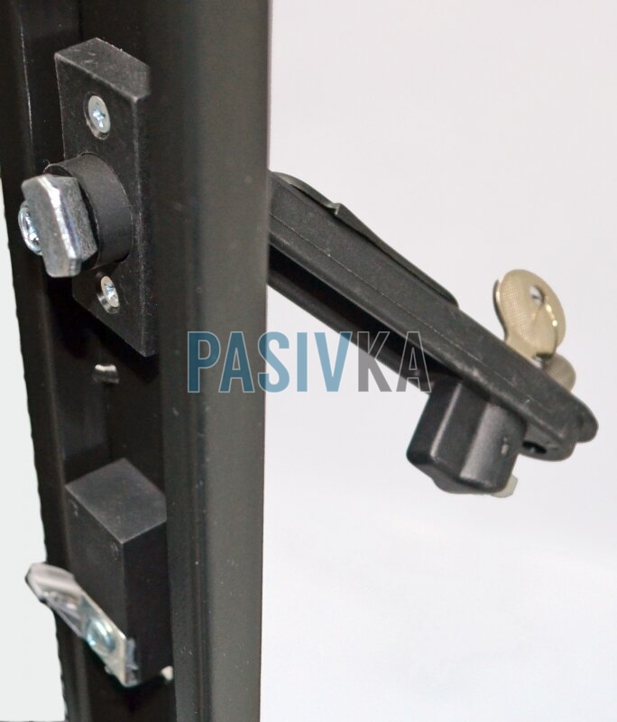 Шкаф серверный 42U глубина 865 мм перфорированные двери (66%) черный CMS UA-MGSE4268MPB, фото 3