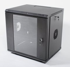 Шкаф серверный настенный 9U 19" глубина 500 мм черный CMS UA-MGSW95B, фото 1