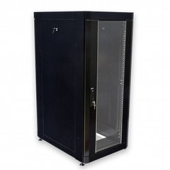 Телекоммуникационный напольный шкаф 24U глубина 865 мм черный CMS UA-MGSE2468MB, фото 1