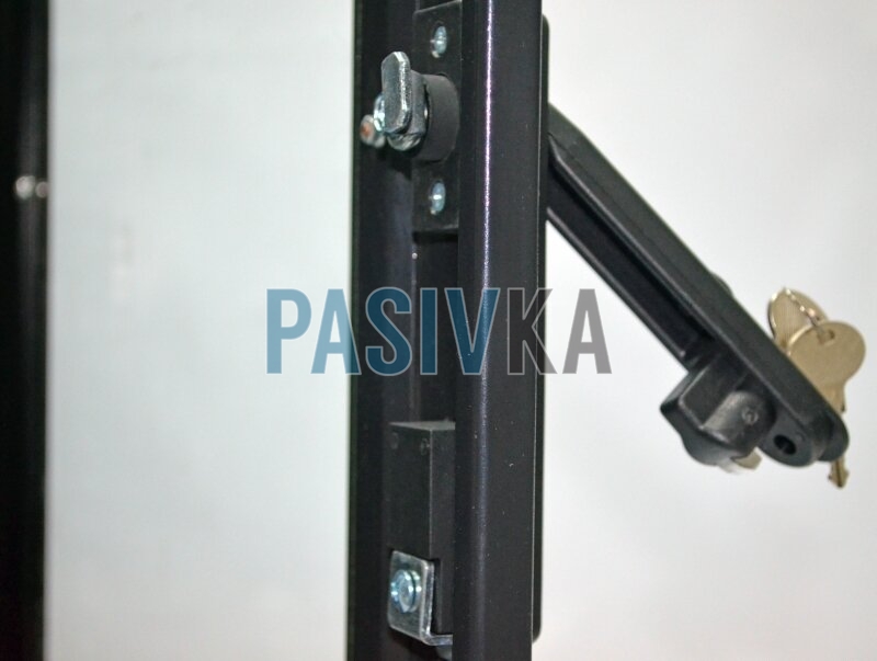 Телекоммуникационный напольный шкаф 24U глубина 865 мм черный CMS UA-MGSE2468MB, фото 8