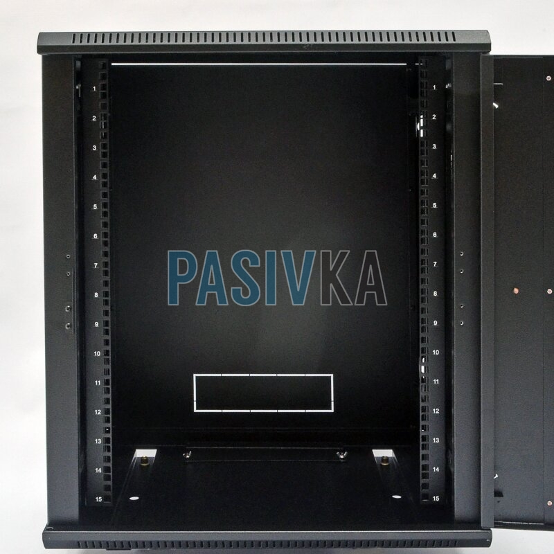 Настенный серверный шкаф 15U 19" глубина 500 мм черный CMS UA-MGSW155B, фото 4