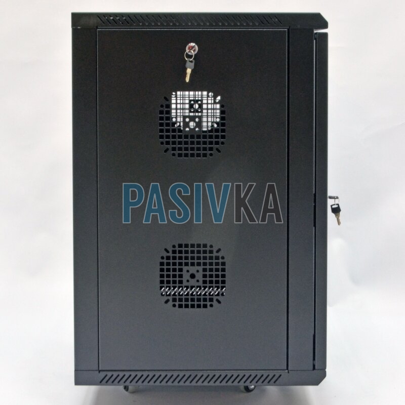 Настенный серверный шкаф 15U 19" глубина 500 мм черный CMS UA-MGSW155B, фото 3