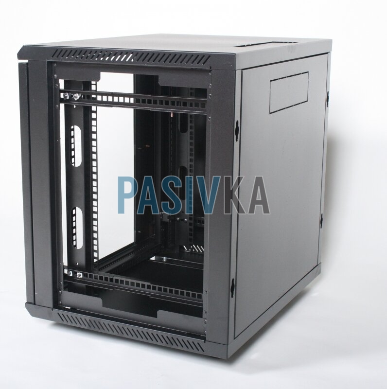 Настенный серверный шкаф 9U 19" глубина 600 мм черный CMS UA-MGSW96B, фото 3