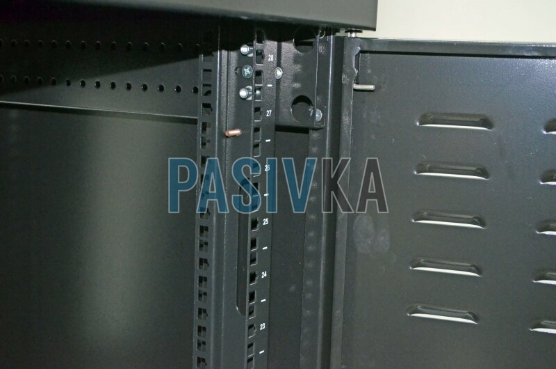 Шкаф напольный монтажный 24U глубина 1055 мм черный CMS UA-MGSE24610MB, фото 7