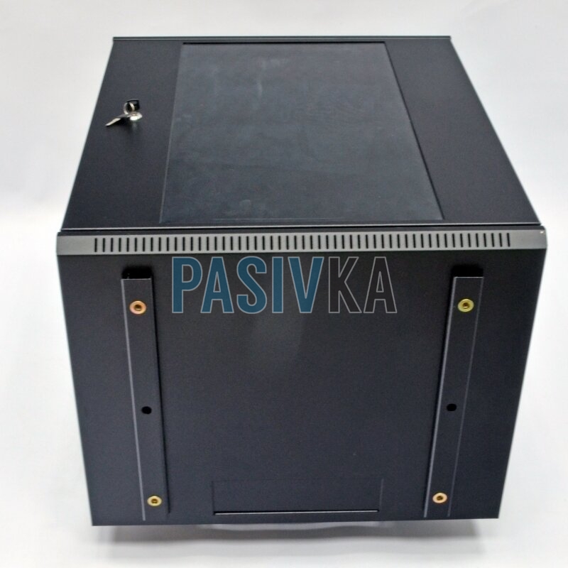 Телекоммуникационный настенный шкаф 18U 19" глубина 800 мм черный CMS UA-MGSW188B, фото 2