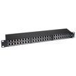 Патч-панель экранированная 48 портов RJ-45 19" cat.5e 1U FTP с держателем кабелей W&T WT-2409-cat 5e, фото 1