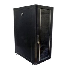 Шкаф напольный монтажный 28U глубина 1055 мм черный CMS UA-MGSE28610MB, фото 1