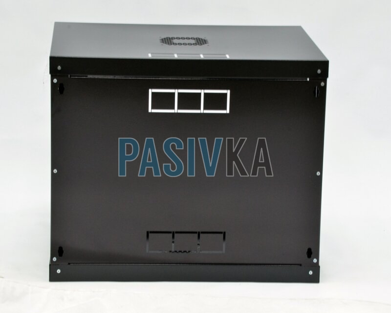 Шкаф серверный настенный 9U 19" глубина 500 мм акрил черный CMS UA-MGSWL95B, фото 4