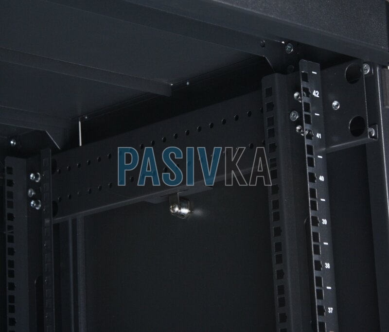 Шкаф напольный монтажный 28U глубина 1055 мм черный CMS UA-MGSE28610MB, фото 6