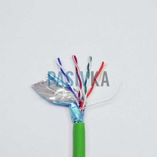 Кабель витая пара F/UTP cat.5e LSZH бухта 500 м зеленый Corning UU008049510, фото 2