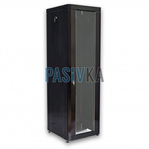 Шкаф серверный напольный 42U глубина 675 мм черный CMS UA-MGSE4266MB, фото 1