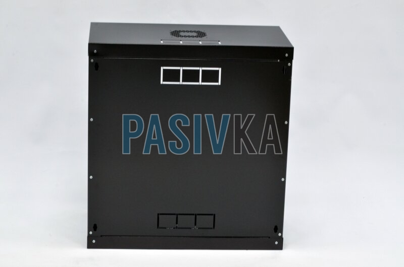 Шкаф серверный настенный 12U 19" глубина 350 мм акрил черный CMS UA-MGSWL1235B, фото 7