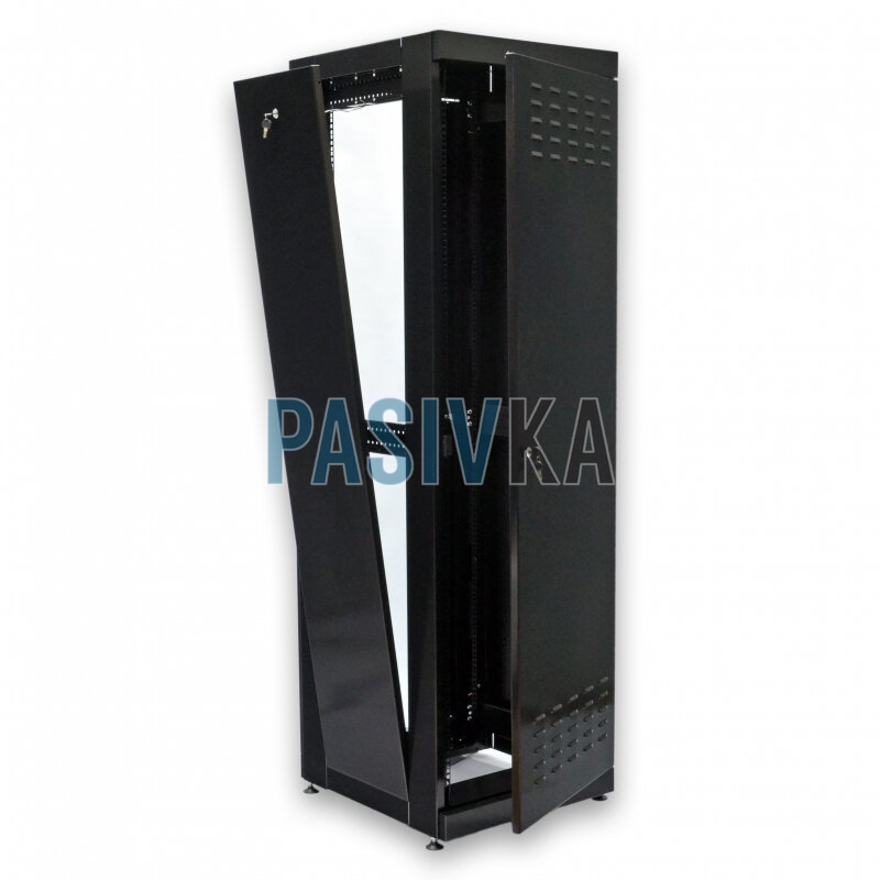 Шкаф серверный напольный 42U глубина 675 мм черный CMS UA-MGSE4266MB, фото 4