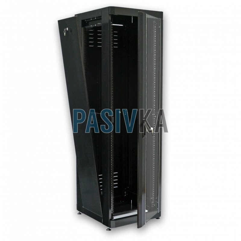 Шкаф серверный напольный 42U глубина 675 мм черный CMS UA-MGSE4266MB, фото 3