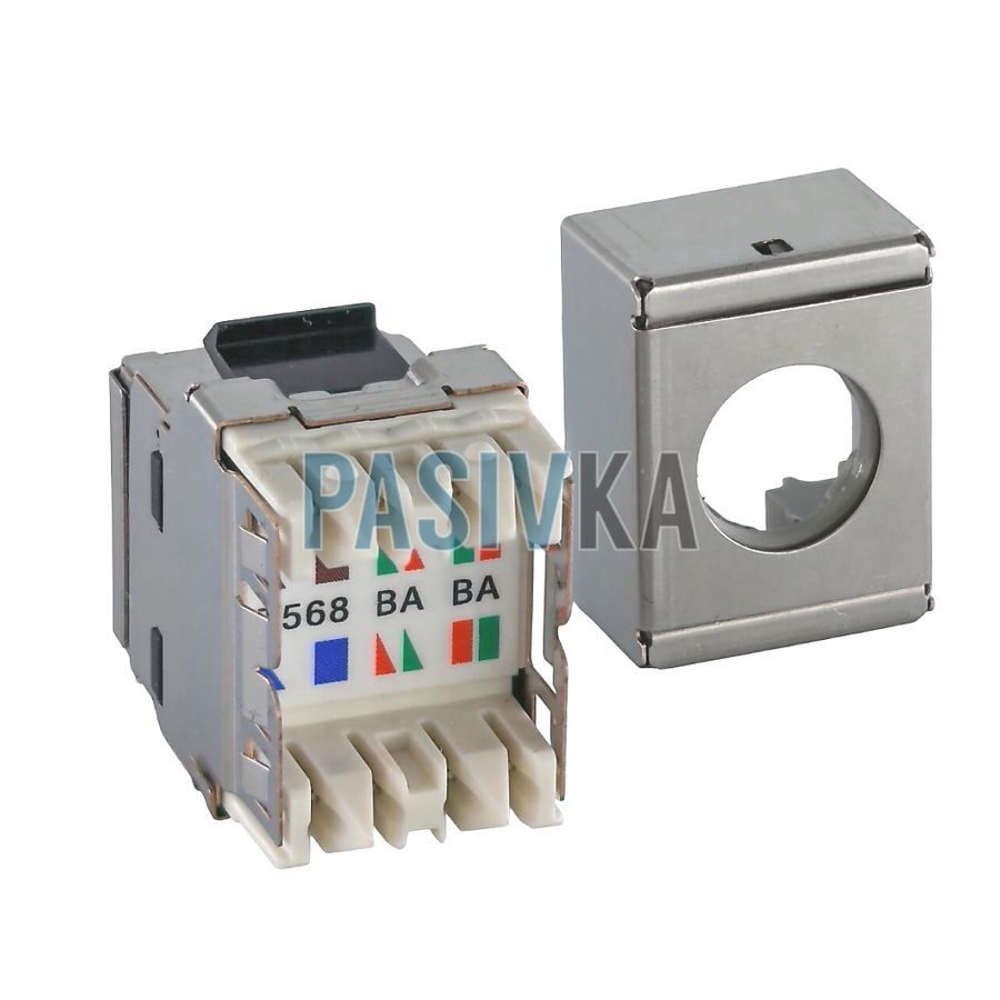 Модуль Keystone RJ45 STP cat.6а Panduit SKJ6X88BL, фото 3