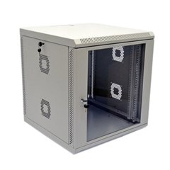 Настенный серверный шкаф 15U 19" глубина 500 мм акрил серый CMS UA-MGSWA155G, фото 1
