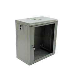 Настенный серверный шкаф 12U 19" глубина 350 мм акрил серый CMS UA-MGSWL1235G, фото 1