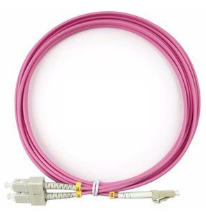 Оптический патч-корд SC/UPC-LC/UPC Мultimode OM4 50/125 3м Duplex UPC-3SCLC(OM4)D(ON), фото 1