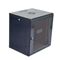 Серверный настенный шкаф 12U 19" глубина 500 мм акрил черный CMS UA-MGSWL125B, фото 1