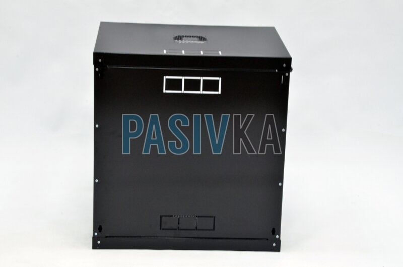Серверный настенный шкаф 12U 19" глубина 500 мм акрил черный CMS UA-MGSWL125B, фото 2
