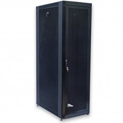 Шкаф серверный напольный 42U глубина 1055 мм перфорированные двери (66%) черный CMS UA-MGSE42610MPB, фото 1