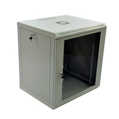 Телекоммуникационный настенный шкаф 12U 19" глубина 500 мм акрил серый CMS UA-MGSWL125G, фото 1