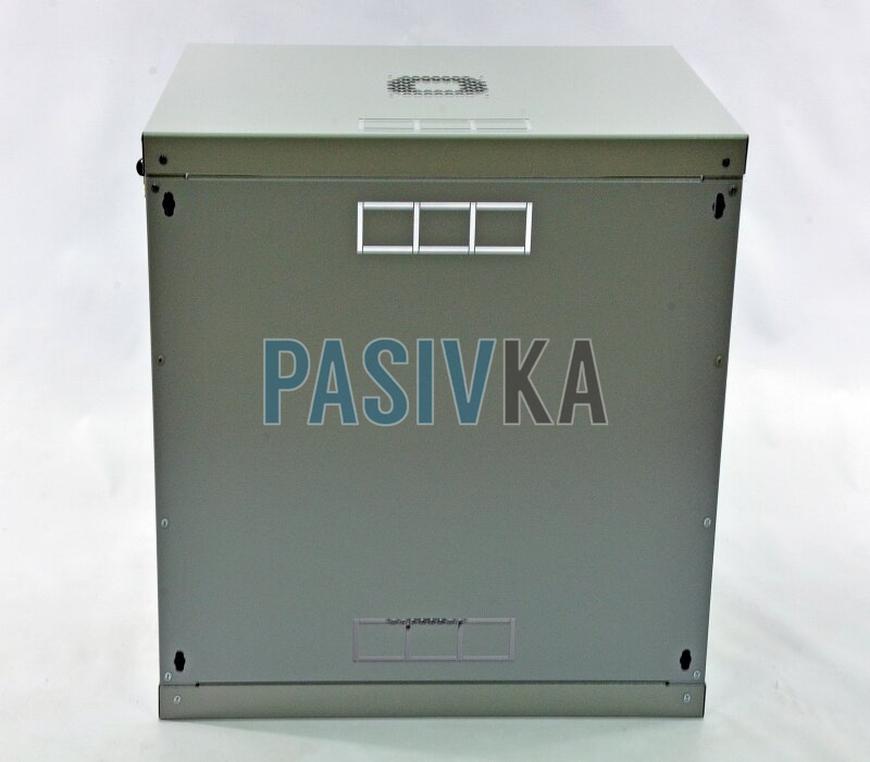 Комутаційна настінна шафа 12U 19" глибина 500 мм акрил економ сірий CMS UA-MGSWL125G, фото 3